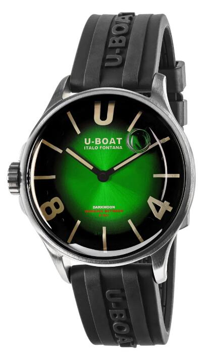 Review Replica U-BOAT Darkmoon 40 Green SS Soleil 9502 watch